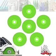 Glass Cutting Disc 4 inch,Rock Slab Grinding Disc Diamond Chamfered Saw Blades for Cutting and Grinding Tile Marble Cutter Blade Wheel for Grinding Glass Jade Crystal Wine Bottles Tile(6pc)