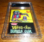 1965 Fleer Weird Ohs Wax Pack Unopened BUBBLE GUM Pack GAI GRADED 8.5 NM MINT