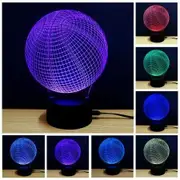 3D Colorful Basketball Model Touch Switch LED Table Lamp