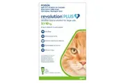 Revolution PLUS Flea, Worm & Tick Topical Prevention for Large Cats 5.1-10kg - 3-Pack