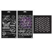 Perfectly Grungy | Mylar Stencil Set of 3 | Finnabair by Prima