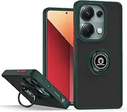 Metal Ring Holder Case for Samsung Galaxy S10E Cover,Support Kickstand Magnetic Car Mount TPU + Hard PC Outdoor Military Grade Armor Heavy Duty Shockproof Protective Phone Case-DarkGreen