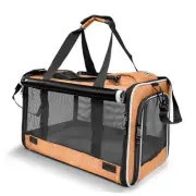 Dog Carry Bag for Puppy Pet Soft-Shell Portable Kennel Crate for 0-15 lbs