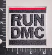 Run DMC Logo Patch Standard Hip Hop Artist Embroidered Hook/Loop Tactical