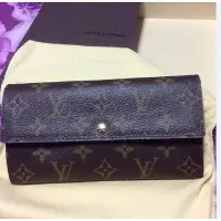 在飛比找Yahoo!奇摩拍賣優惠-LV M61734 Monogram 經典款 發財包 長夾 