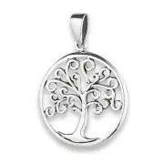 Celtic Tree of Life Sterling Silver Fashion Pendant Necklace S09352