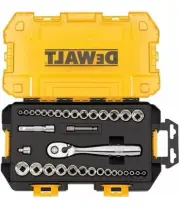 DEWALT DWMT73804 Drive Socket Ratchet Set with Carrying Case - 34 Piece