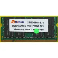 在飛比找蝦皮購物優惠-Ultimate 優米特 筆電記憶體 DDR2 667 2G