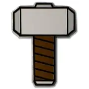Marvel Comics Thor Hammer Mjornir Enamel Pin by Ata-Boy - Brand New