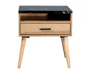 Marcello Bedside Table Nightstand Side End Bedroom Storage Cabinet Wotan Oak