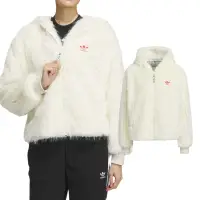 在飛比找momo購物網優惠-【adidas 愛迪達】New Fur JKT 女款 白色 