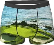 [EdWal] Beach Golf Course print Soft Men's Underwear Boxer Briefs Comfortable Underwear Boxer Briefs for Men 1Pack