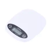 7Kg Electronic Kitchen Scale 1g Graduation Backlit LCD - White