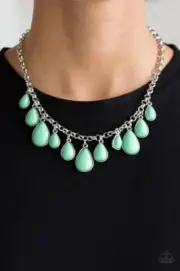 Paparazzi: Jaw-Dropping Diva - Green Necklace