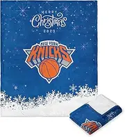 Northwest NBA New York Knicks Silk Touch Throw Blanket, 50" x 60", Christmas 2023