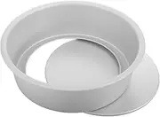 DINHEAROM Aluminium Round Cake Mold Removable Bottom Nonstick Baking Tray for Daily Use for Birthday Parties Anniversaries