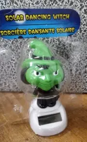 NEW...Solar Powered Dancing Witch Bobble Head Toy