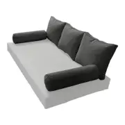 |COVER ONLY| STYLE 3 Twin Bolster Pillow Daybed Porch Swing Pipe Trim AD003