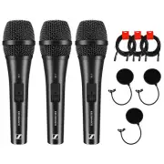 Sennheiser XS 1 Handheld Dynamic Microphone 3-pk w/ 3x Pop Filter & 3x XLR Cable