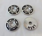 Lot of 4 Jeremiah Watt Swell Screw Cap Steerhead Concho Western Saddle Horse New