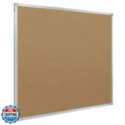 Mead Cork Bulletin Board, Framed Corkboard, 3' x 2', Message Board, Aluminum