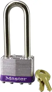 1KALJ Outdoor Padlock with Key, Silver, 1LJ, 1 Pack