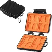 LICHIFIT Universal Memory Card Case for SD Card TF Card Nano SIM Card 24 Card Slots Large Capacity Card Storage Box Memory Card Organizer Case Shell Bag
