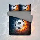 Quilt Duvet Doona Cover Set Single Double Queen King Bed Size Soccer Football