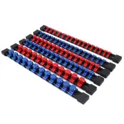 SWANLAKE Organizer Socket Holder, 6PCS 1/4-Inch x 32 Clips, 3/8-Inch x 30 Cli...