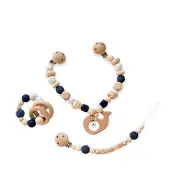 3 set personalized pacifier clip and stroller toy