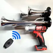 Milwaukee Train Horn + Remote 18v M18 Drill Impact Sports Boat Air Quad Chrome