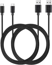 MaGeek (2-Pack)(3.0m) Super Long USB Type C to USB 2.0 Cables for Samsung Galaxy S20, S10, S9, S9+, S8, S8+, Nexus 6P, LG G6, New MacBook, Google Pixel XL,OnePlus and More (Black)