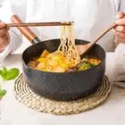 Wood Handle Milk Pot Non-Stick Frying Pan Durable Cooking Saucepan Porridge