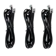 RJ12 Cable Phone Cord RJ12 6P6C Male to Male Straight Wired for Both Data and...