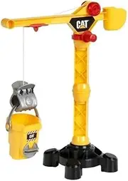 Theo Klein 3256 Cat Construction Site Crane I Crane with Crank for Left and Right Handed Users, 360 Degree Rotatable, Toy for Children from 3 Years