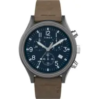 在飛比找momo購物網優惠-【TIMEX】天美時三眼計時潮流軍錶42mm(TXTW2T6