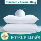 Hotel Bamboo Cotton Blend Bed Pillow Pillows Medium Firm Quality Queen King NEW