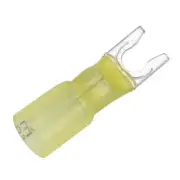 Pacer 12-10 AWG Heat Shrink Spade Terminal - #10 Stud Size - 100 Pack [TE10-10SL