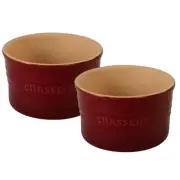 NEW Chasseur La Cuisson Ramekin Bordeaux Set 2pce