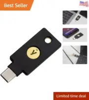 - Two-Factor authentication 2FA Security Key, Connect via USB-C or NFC, FIDO ...