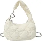 [Extolove] Quilted Puffer Bag, Mini Puffer Tote Bag Lightweight Puffy Purse Puffer Crossbody Bags for Women