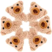 KOMBIUDA 6pcs Plush Bear Pins for DIY Craft Sewing Accessories Clothing Decor Bear Head Pins