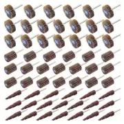 60 Pcs Flap Wheel Sander for Dremel, 80 Grit Flap Sanding Wheel Rotary Tool A...