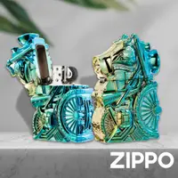 在飛比找蝦皮商城優惠-ZIPPO 窄版電鍍復古摩托車防風打火機 特別設計 禮物 送