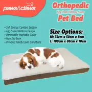 Egg Crate Orthopedic Pet Bed Memory Foam Mat Lounge Cushion Soft Sherpa Non Slip