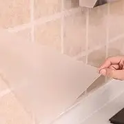 Window Film 17.7''x314.9'' Clear Contact Paper Window Privacy Film Frosted Glass Self-Adhesive Paper Removable Protective Film Waterproof Liner Drawer Shelf Kitchen Cabinet Desk Fridge Roll