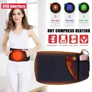 Far Infrared Waist Electric Heating Pad Belt Brace Back Abdominal Pain Relief