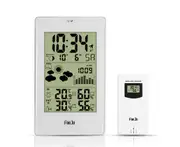 Wireless Wall Clock Led Multifunctional Electronic Alarm Clock - White