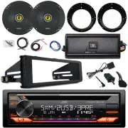 JVC KD-T925BTS CD Stereo Receiver, Amp, 2x 6.5" 300W Speaker, Harley Accessories