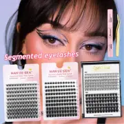 Segmented Eyelash Lash Glue Tweezers Grafting Kit Lash Extension Bond and Seal ಇ